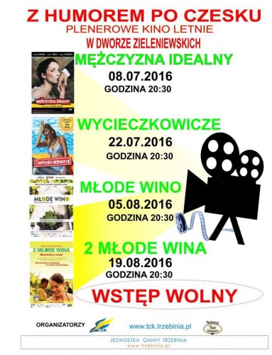 Letnie Kino Plenerowe przy Dworze Zieleniewskich w Trzebini