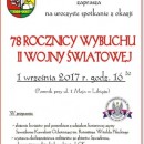 78 rocznica wybuchu II wojny światowej - Libiąż - 01.09.2017
