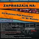 XVI Rodzinny Rajd Rowerowy im. Wł. Mamota - 24.09.2016